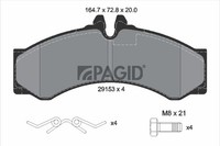 Pagid Bremsbelagsatz Scheibenbremse C4068N FüR VW LT 28 46 2 2DA 2DD 2DH 2DC 2DF