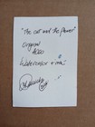 Original Handmade Signed ACEO Watercolor Ink Art Flower & Cat — photo 2