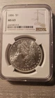 1886 Morgan Dollar NGC MS 63 Philadelphia Silver $1 Coin