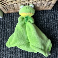 TJM Snuggz (Snugz) Green Frog Comfort Blanket Soft Toy Comforter blankie rattle