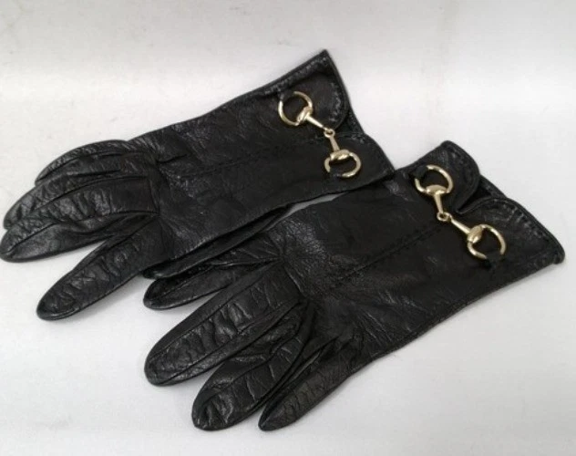 Gucci Leather Black Gloves & Mittens for Women for sale | eBay