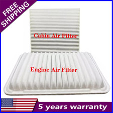 Combo Set For Toyota Camry Venza 4 Cyl Engine Cabin Air Filter A5649 C35667