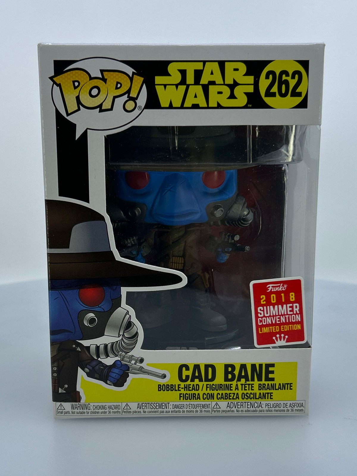 Funko Pop! Star Wars The Clone Wars Cad Bane #262 Hot Topic Exclusivo Dañado