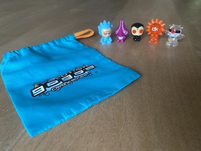 Gogo's Crazy Bones Evolution Figuren mit dazugehörigem Beutel sehr selten rare