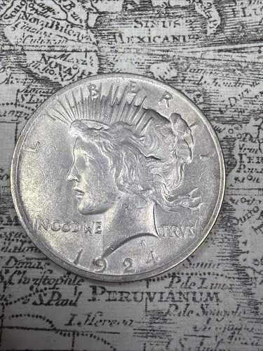1924 Peace Dollar - AU - PD05