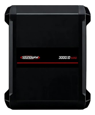SOUNDIGITAL 3000.1D 1 OHMS NANO DIGITAL AMPLIFIER 3000 WATTS RMS 1 CHANNEL