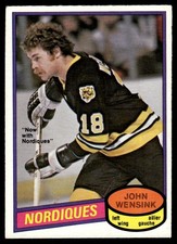1980-81 O-Pee-Chee VTG OPC Hockey John Wensink Quebec Nordiques #390