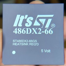 ST 486DX2-66GS CPU 66MHz - Made in Canada - Heatsink Included