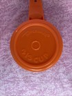 Vintage-Retro Set of 4 Tupperware Orange Measuring Cups & 5 Beige Spoons — photo 7