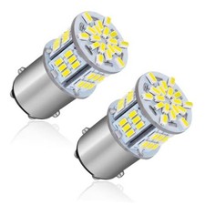 2pcs 1157 Led Bulb Super Bright 54-smd Backup Reverse Brake Tail White-1157