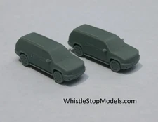 Whistle Stop Models N3021 N Scale GMC Yukon 2000s Vehicle, 3D Printed (2 pcs)