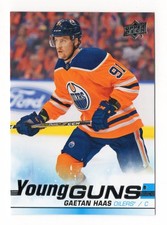 2019-20 UD Series 1 Gaetan Haas Young Guns