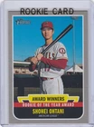 SHOHEI OHTANI 2018 ROOKIE ROY AW CARD Topps Heritage Baseball LOS ANGELES DODGER