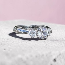 Beautiful Tacori Sterling Silver Engagement S...
