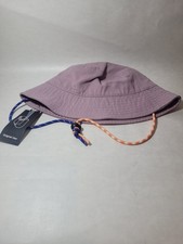 Girls Purple Cotton Bucket Hat By Original Use With Adjustable Strap