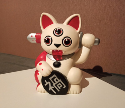 !!! Misfortune Cat Playge von Ferg und Threezero Designer Vinylfigur Katze Neko