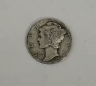 1940 United States  Mercury One Dime Coin 90% SILVER , D mint