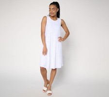 Susan Graver Women's Petite Dress PS Make Your Selection: Burnout White A722256