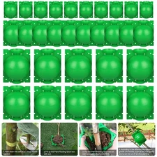 30Pcs Plant Rooting High Pressure Propagation Ball Root Grow Grafting Box Green
