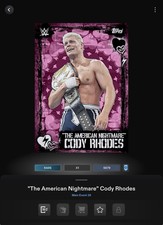 VIDEOGAME Topps WWE Slam 26 - MAIN EVENT ALL HEART Motion - CODY RHODES 6679cc
