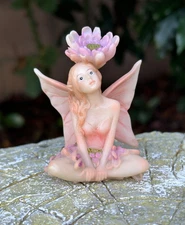 Miniature Flower Fairy Garden Figurine –Whimcial Fairy Garden Accessory