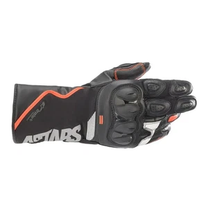 Alpinestars SP-365 Drystar Motorcycle Motorbike Gloves Black / Fluo Red / White