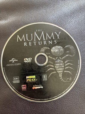 The Mummy Returns (DVD, 2001, Widescreen Edition) No Case, Disc Only, Played 1x