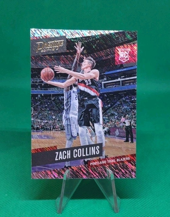 2017-18 Prestige Rain Zach Collins RC Portland Trailblazers