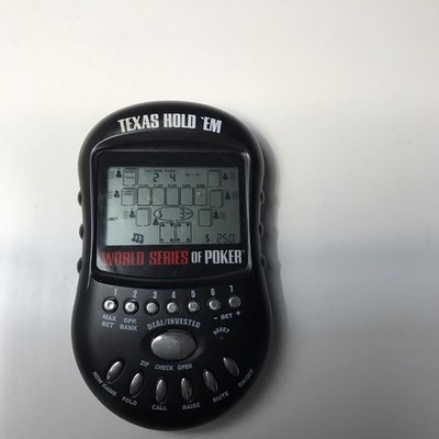 Excalibur World Series Poker Texas Hold Em Electronic Handheld Game Model 399N