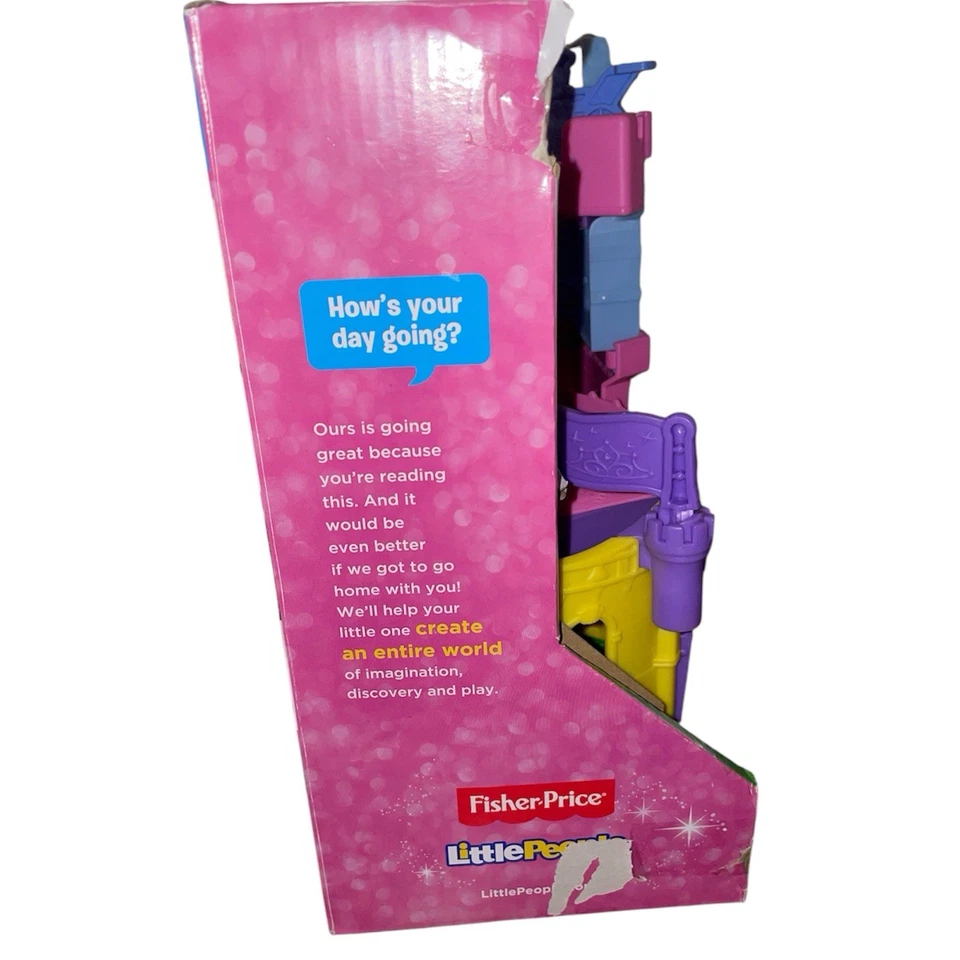 Little People 迪士尼公主 Light and Twist Wheelies Tower Belle 汽车 带声音 — 第 3/4 张图片