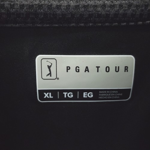 PGA TOUR Pullover Mens XL Gray Black Quarter Zip Golf Performance Layer SU36940 - Picture 6 of 10