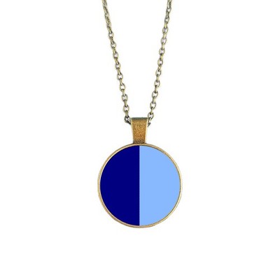 County Dublin Necklace Irish County Colours Gift Blue Light Blue Pendant Irish