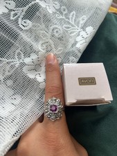 Vintage 1990 Avon Royal Radiance Ring Sz 9 Pu...