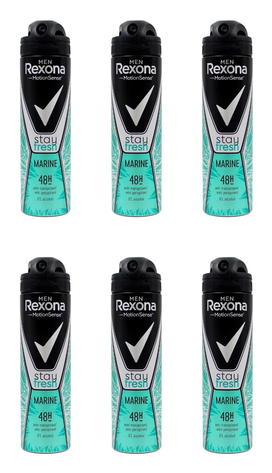 Rexona Men Stay Fresh Marine Deo Spray , 6x150ml EAN8710847864919