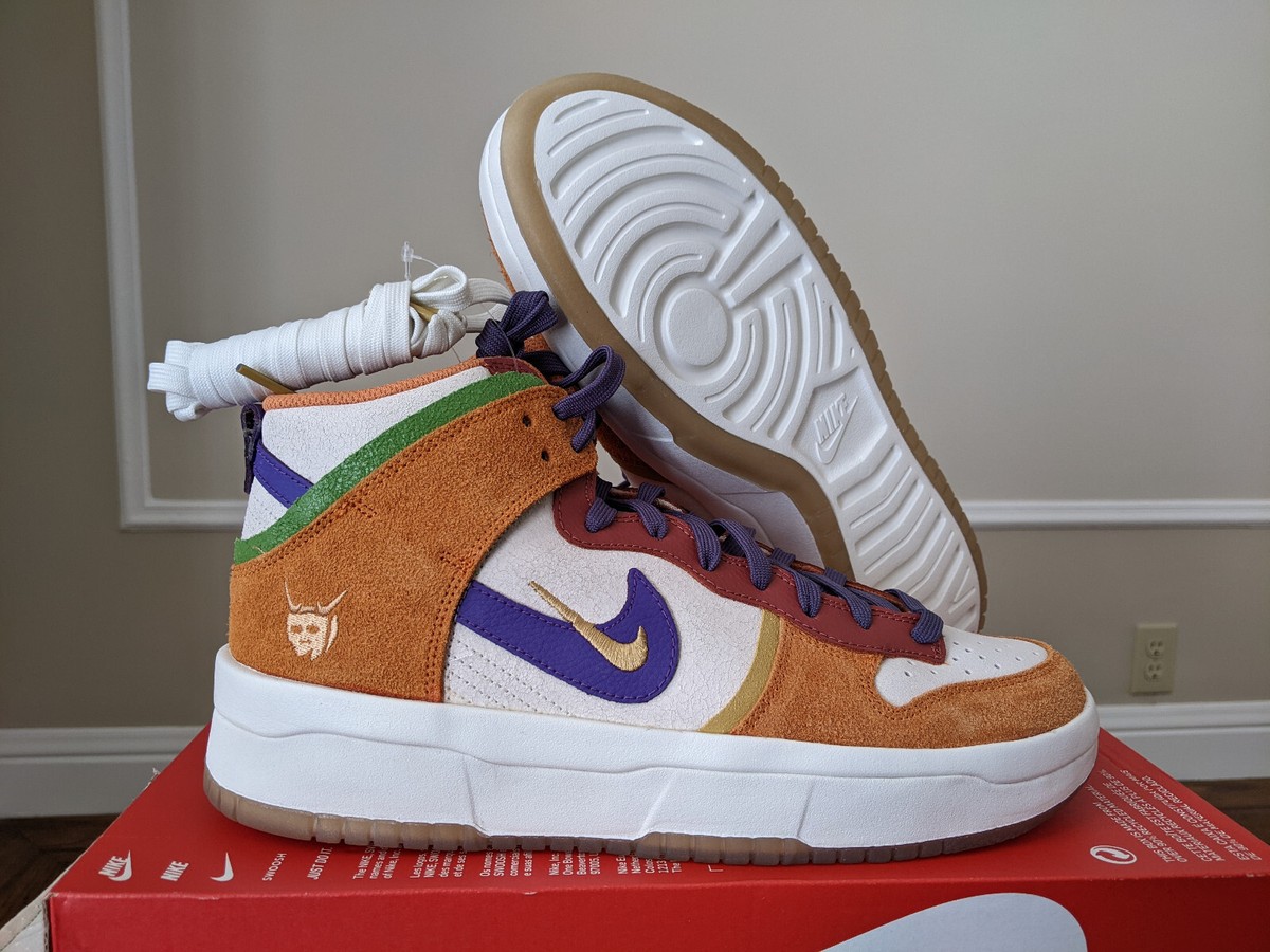 Women's Nike Dunk High UP PRM Setsubun Yellow DQ5012 133 Shoe Size