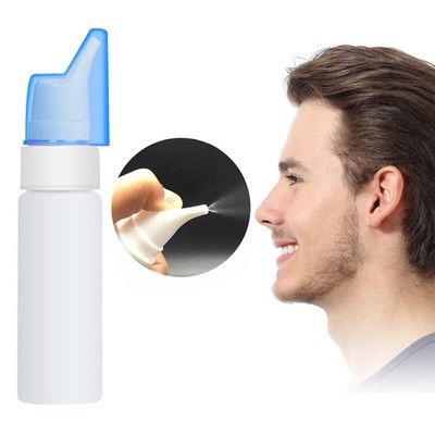 70ml HDPE Plastic Durable Nose Wash Empty Container Hand Pump Nasal Spray Bot-vd