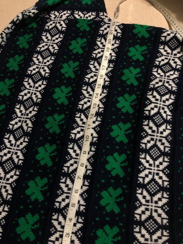 EMERALD ISLE Vintage Irish Shamrock Acrylic Knit Crewneck Sweater Ireland Men’s - Picture 5 of 6
