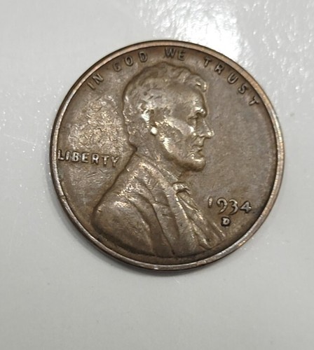 1934-D D/D Lincoln Wheat Penny Ddo Rpm