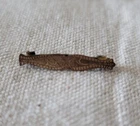 Antique Victorian Etched Brass Bar Brooch Pin Scrolls C Clasp Costume Jewelry