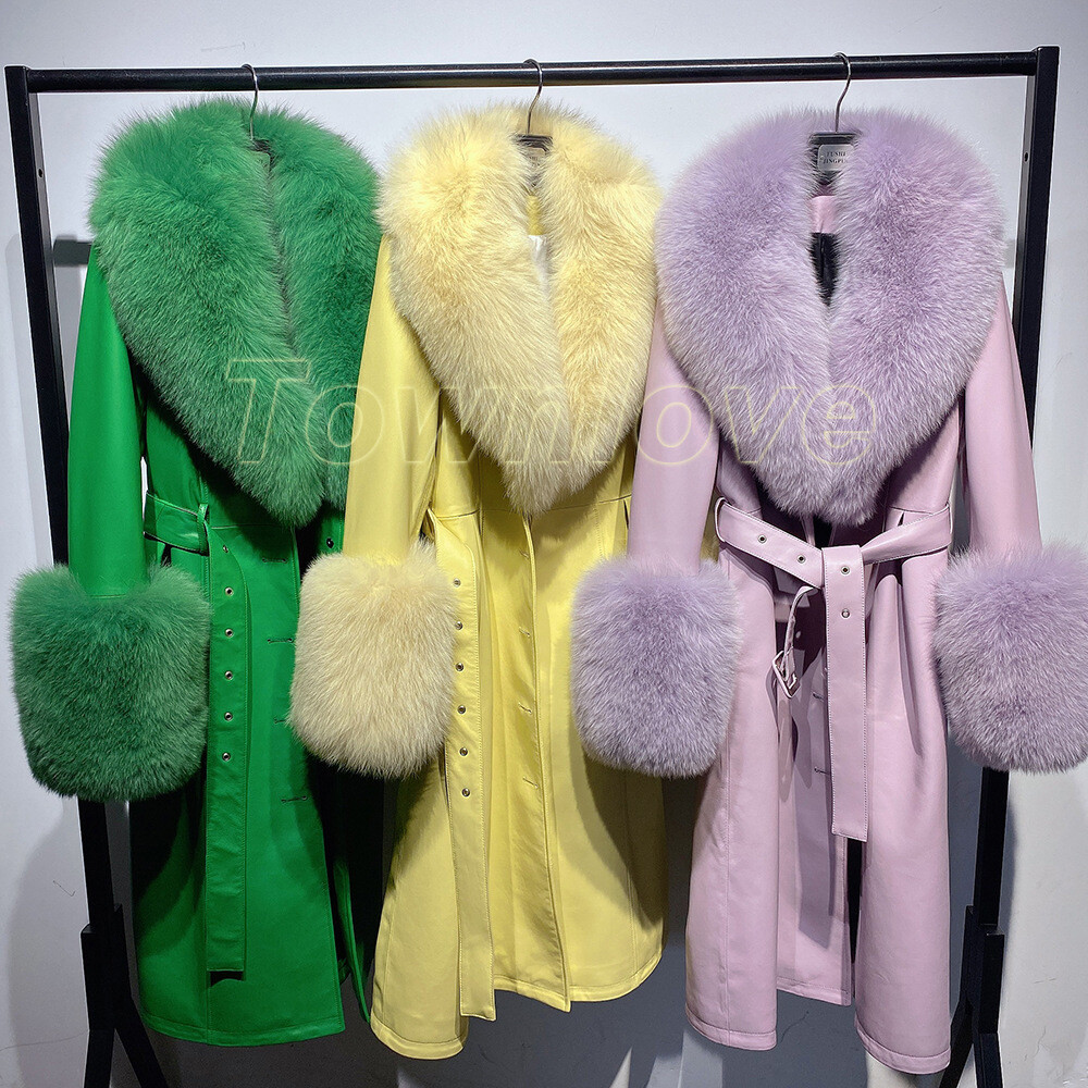 ジャケット・アウター fur collar belted trench coat Amazon.com: tuduoms Women's Belted Trench Coat with Faux Fur