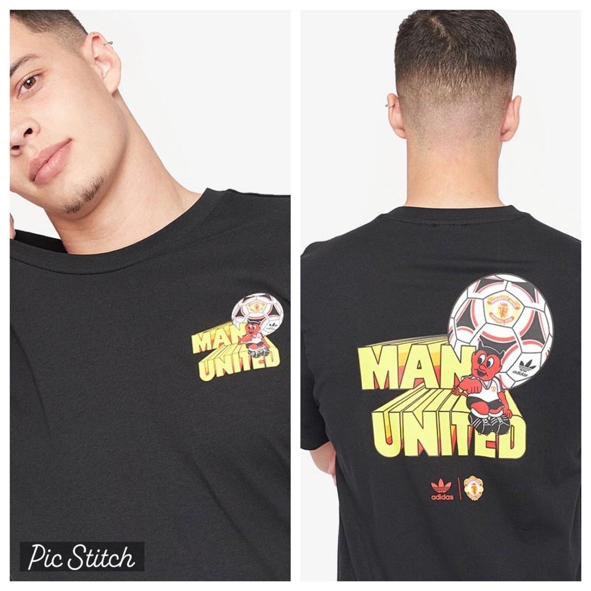 Official Retro Adidas originals Manchester United FC T Shirt 90s