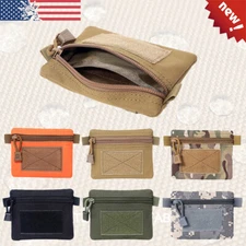 2PCS Small Molle Pouch EDC Military Gear Tactical Bag Coin Purse Key Case Wallet
