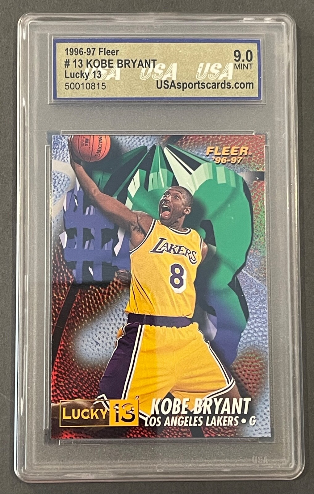 Kobe Bryant 1996 Fleer #13 Lucky 13 Price Guide - Sports Card Investor