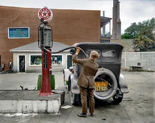 1920 Texaco Gasoline 14 x 11" Photo Print