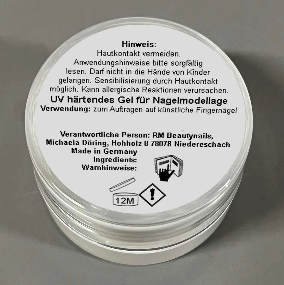 Farbgel Pastell Apfel Grün LED UV-Gel French Nail Art Nagel Design - Bild 4 von 4