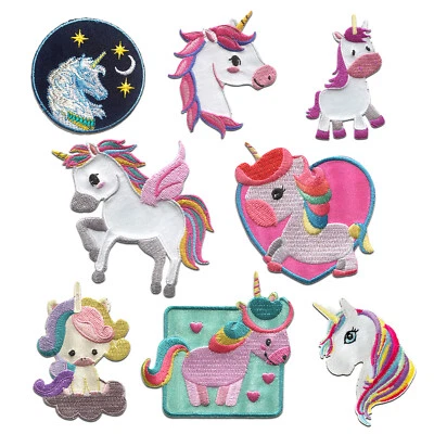 CATCH THE PATCH Aufnäher Bügelbild Einhorn Tier Patch Applikation Flicken Aufbügler