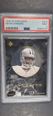 1996 Upper Deck SP Explosive #X16 Deion Sanders PSA 9 LOW-POP RARE