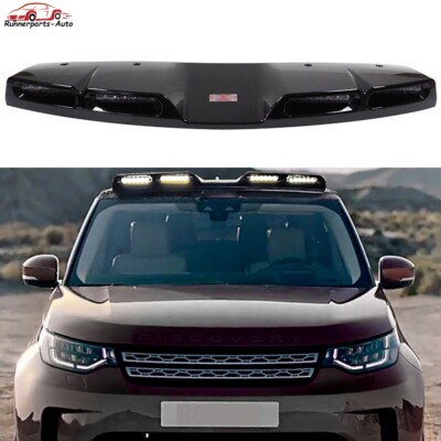 Top Roof Light Bar LED DRL Gloss Black Lamp Fits LR Discovery 5 L462 2017-2024