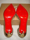 100% AUTH NEW WOMEN LOUBOUTIN GALU LASER CUT HALF DORSAY PUMP/HEELS US 7.5 — photo 9