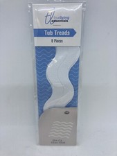 True Living Essentials 6 Piece Tub Treads 0.5" x 7"